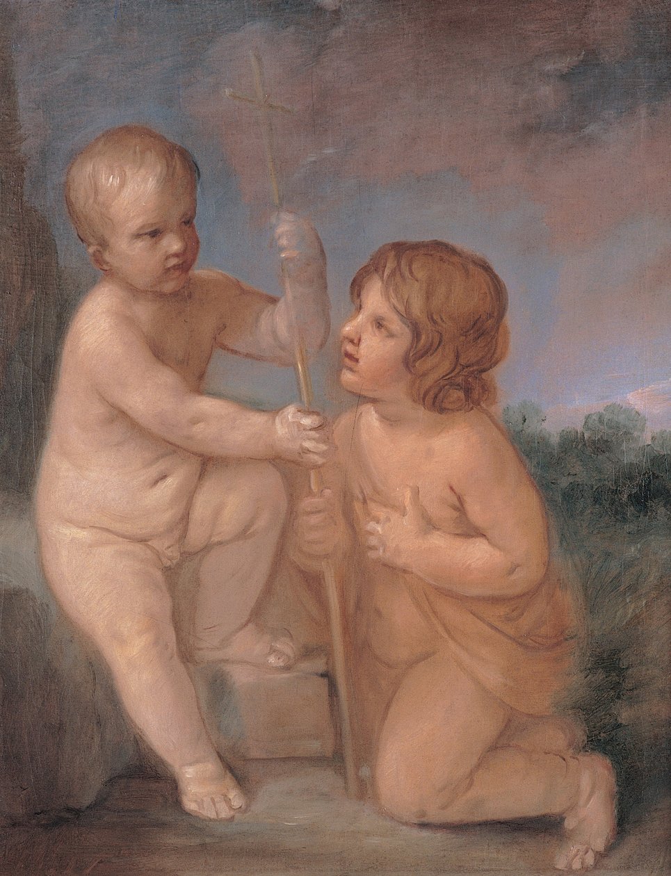 Bebek İsa ve St. John by Guido Reni