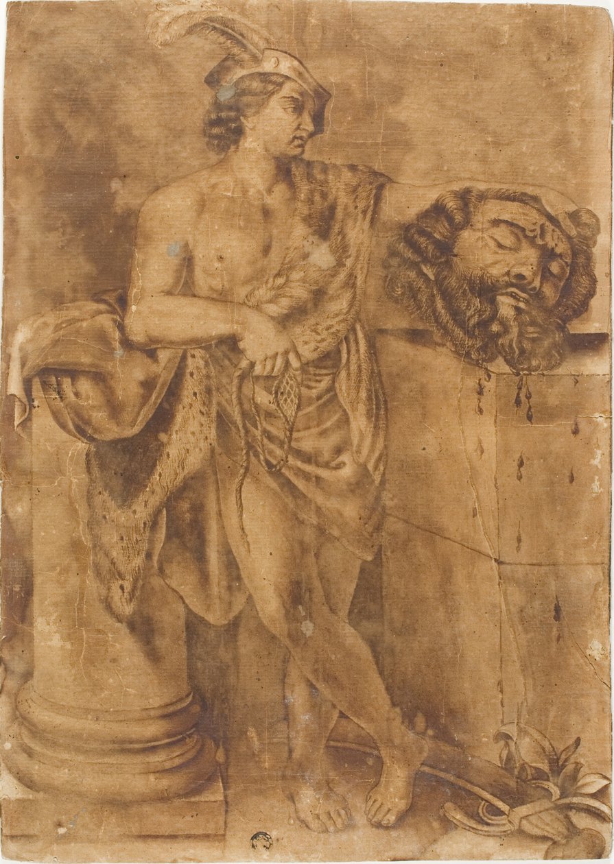 Goliath Başkanı ile David by Guido Reni