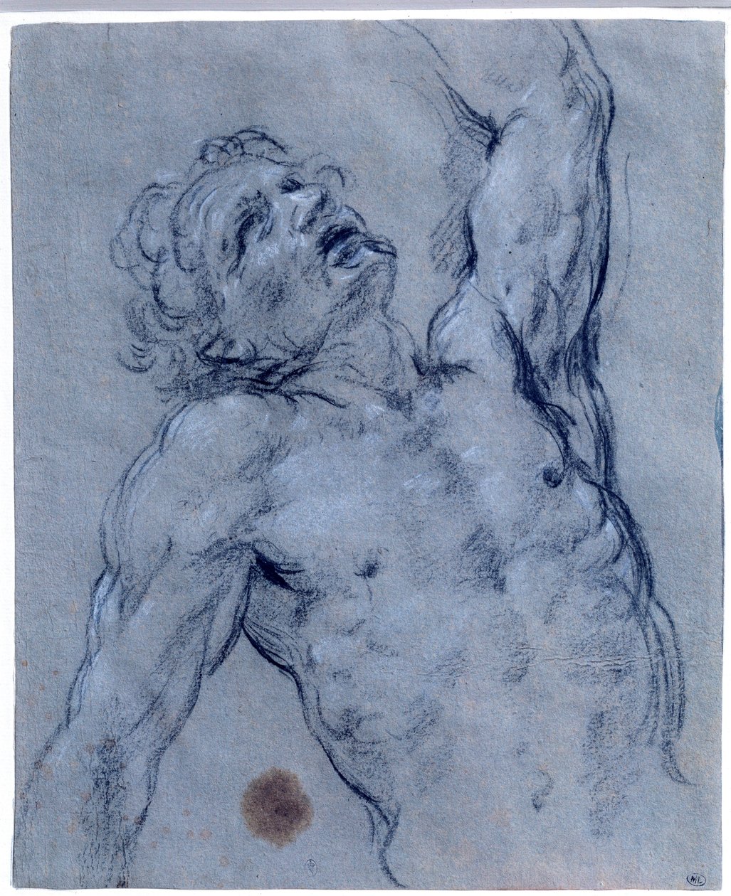 Yarı figür çıplak adam, Guido Reni