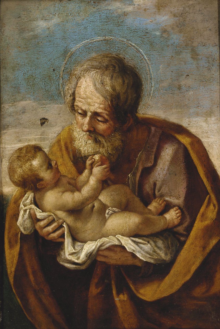 kollarında Joseph ve İsa Çocuk by Guido Reni