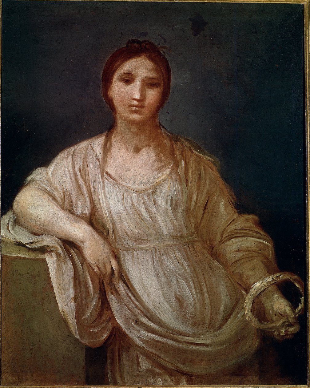 Taçlı genç kızın portresi (resim by Guido Reni