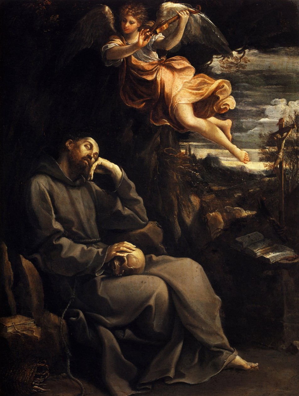 Aziz Francis, Müzikal Melek Tarafından Teselli Edildi, 1606-1607. by Guido Reni