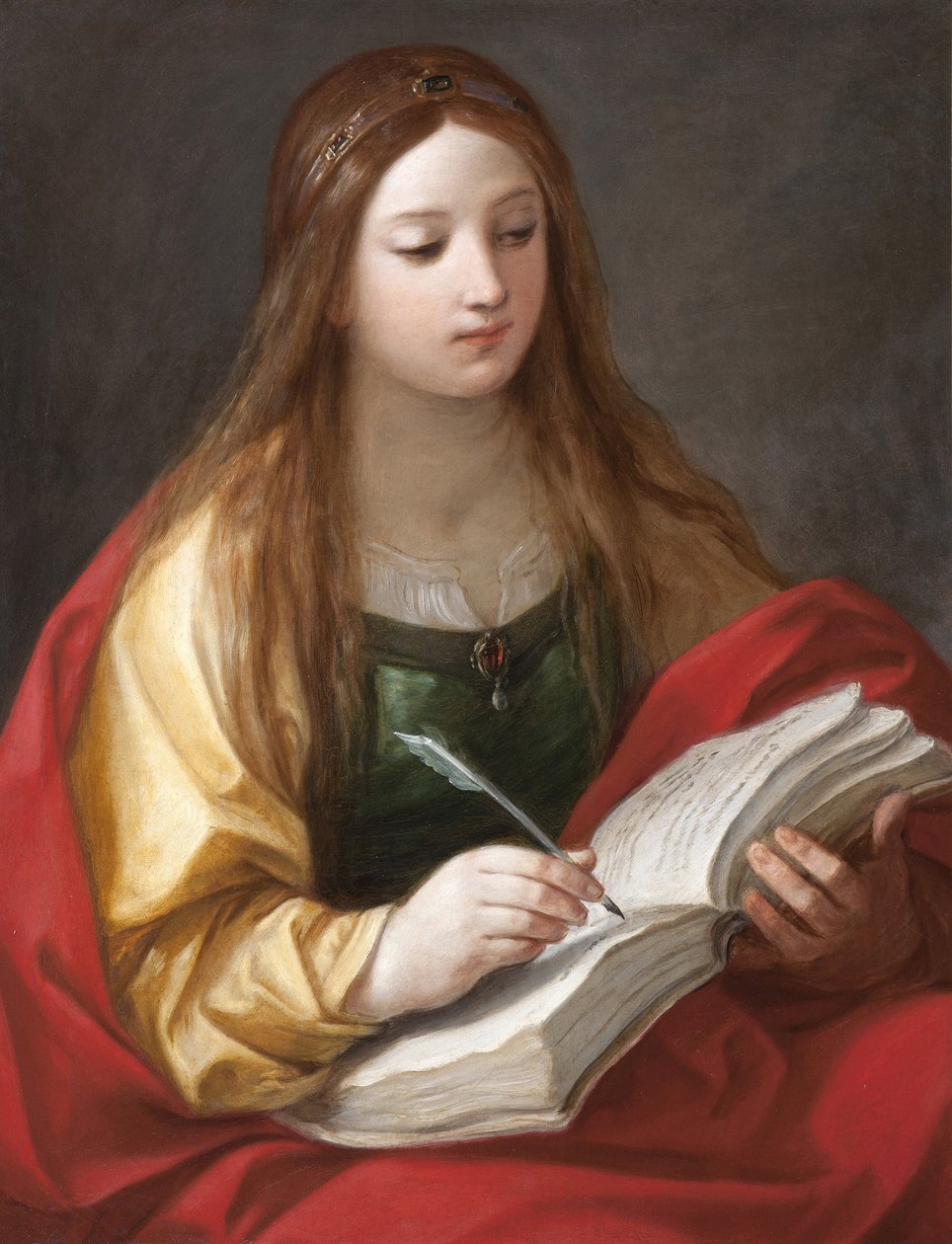 Sibylle - Sibyl par Reni, Guido (1575-1642). Tuval üzerine yağlı boya,, Strada Nuova Müzeleri, Cenova by Guido Reni