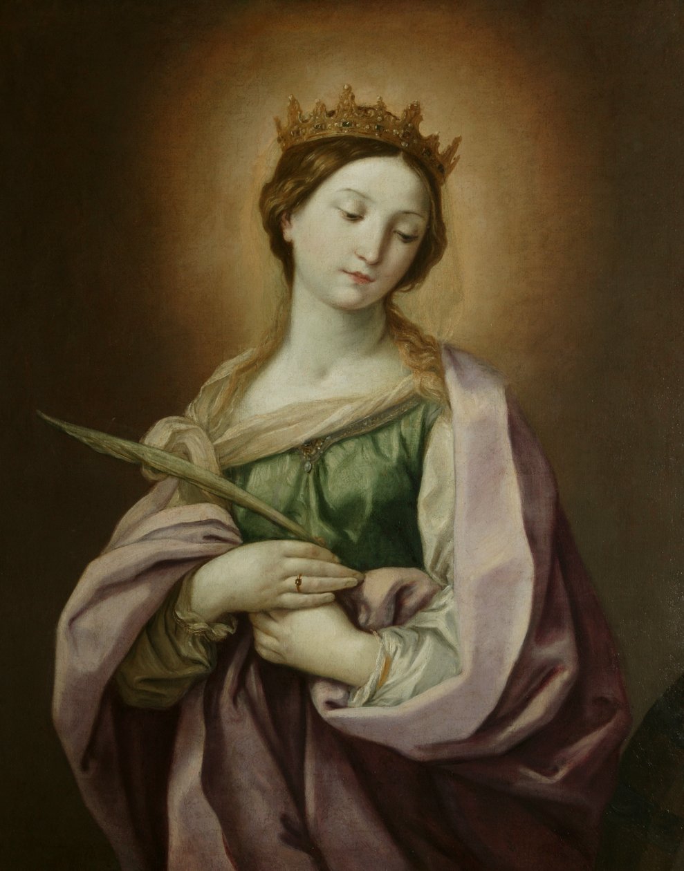 St Catherine, c.1638-40 (tuval üzerine yağlıboya) by Guido Reni