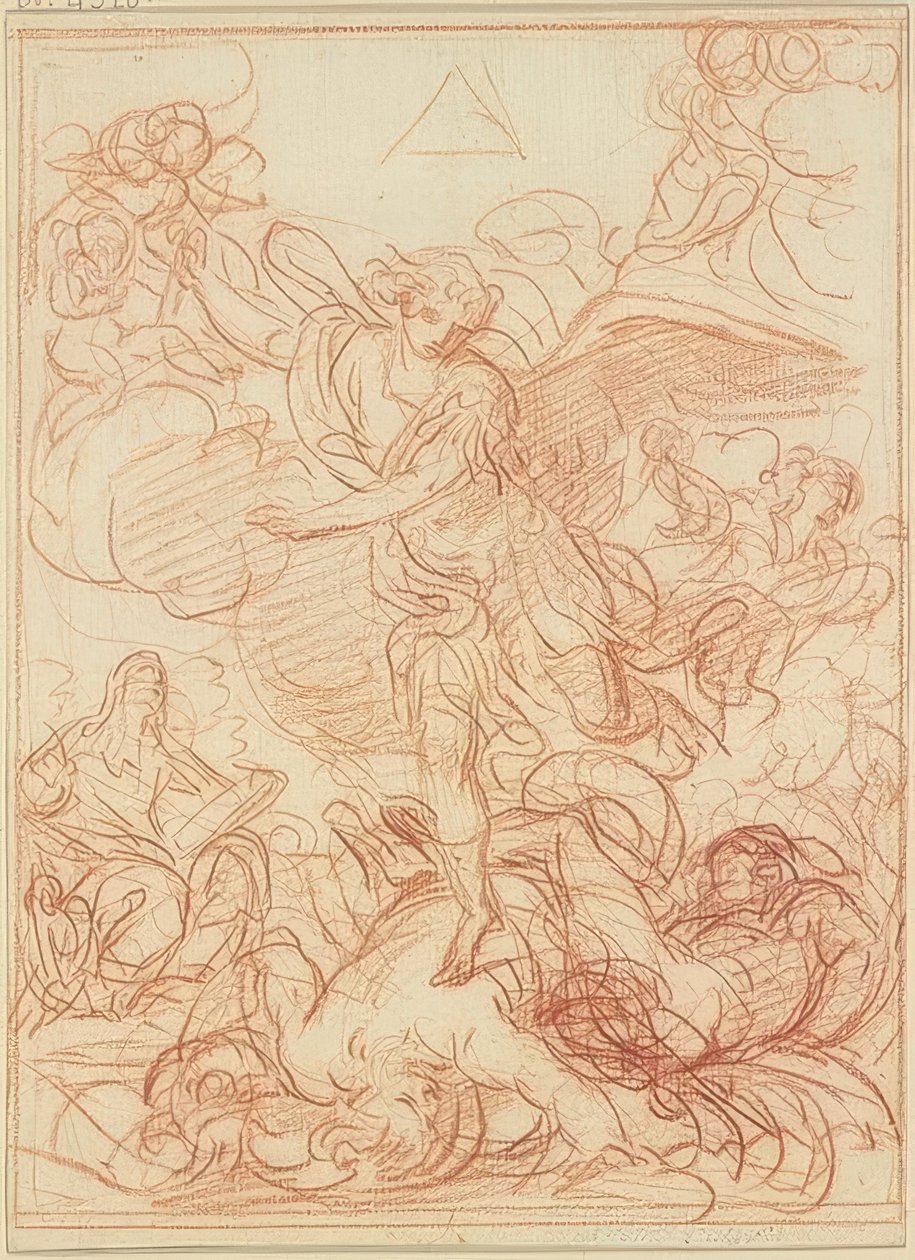 Aziz Michael şeytanı yener by Guido Reni