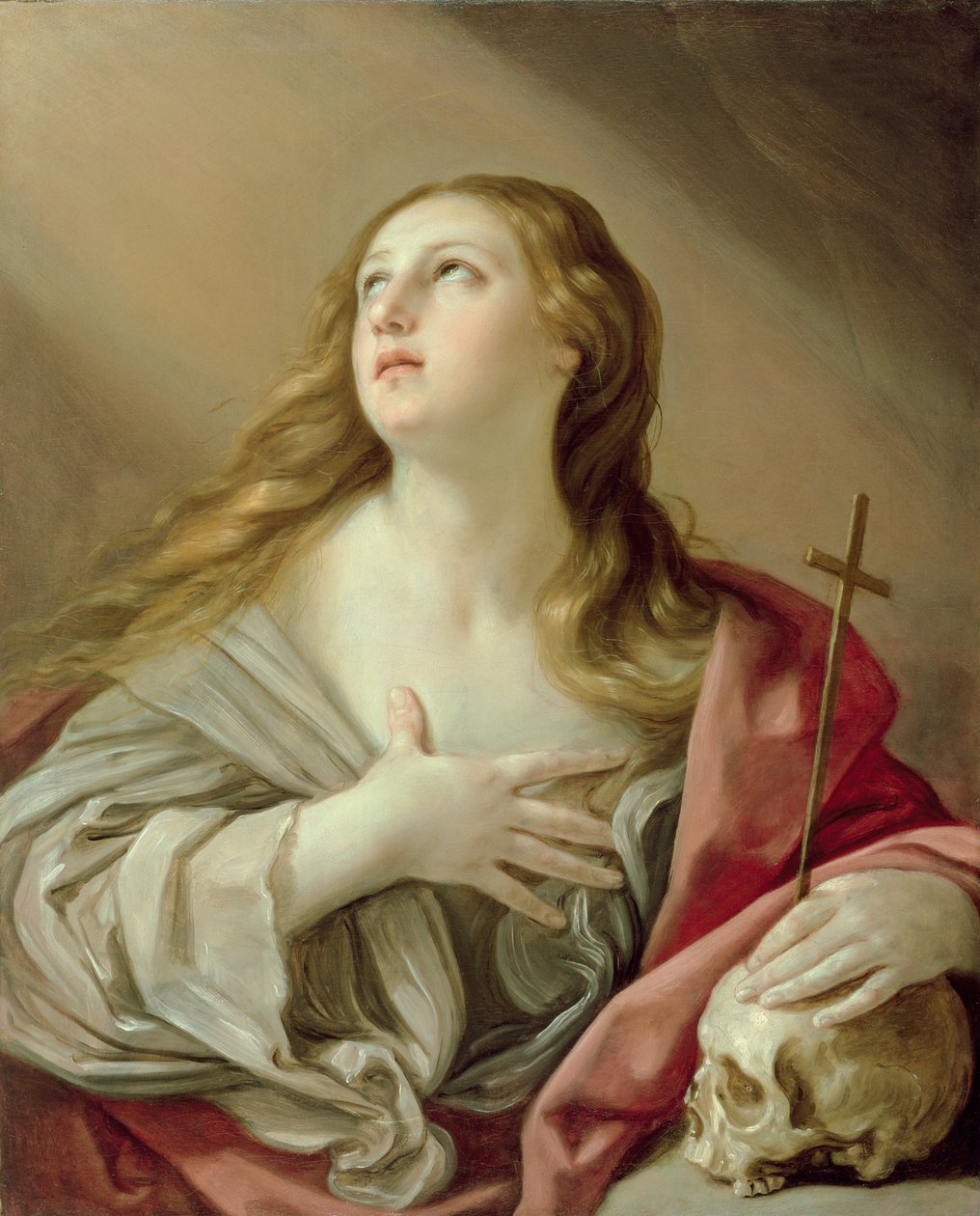 Tövbekar Mecdelli, c.1638 (tuval üzerine yağlı boya) by Guido Reni
