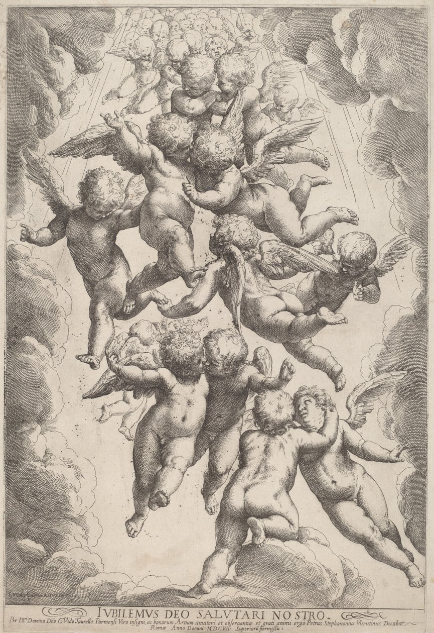 Zaferdeki Melekler by Guido Reni, after Luca Cambiaso