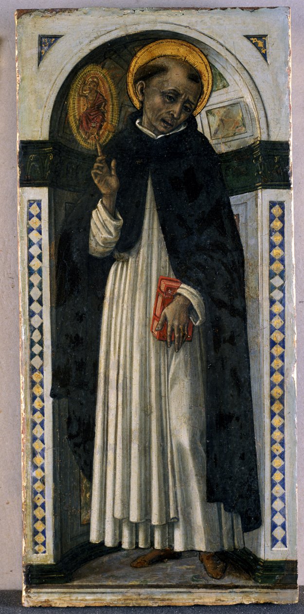 Vincent Ferrer, c.1500 (ahşap üzerine tempera) by Guidoccio di Giovanno Cozzarelli