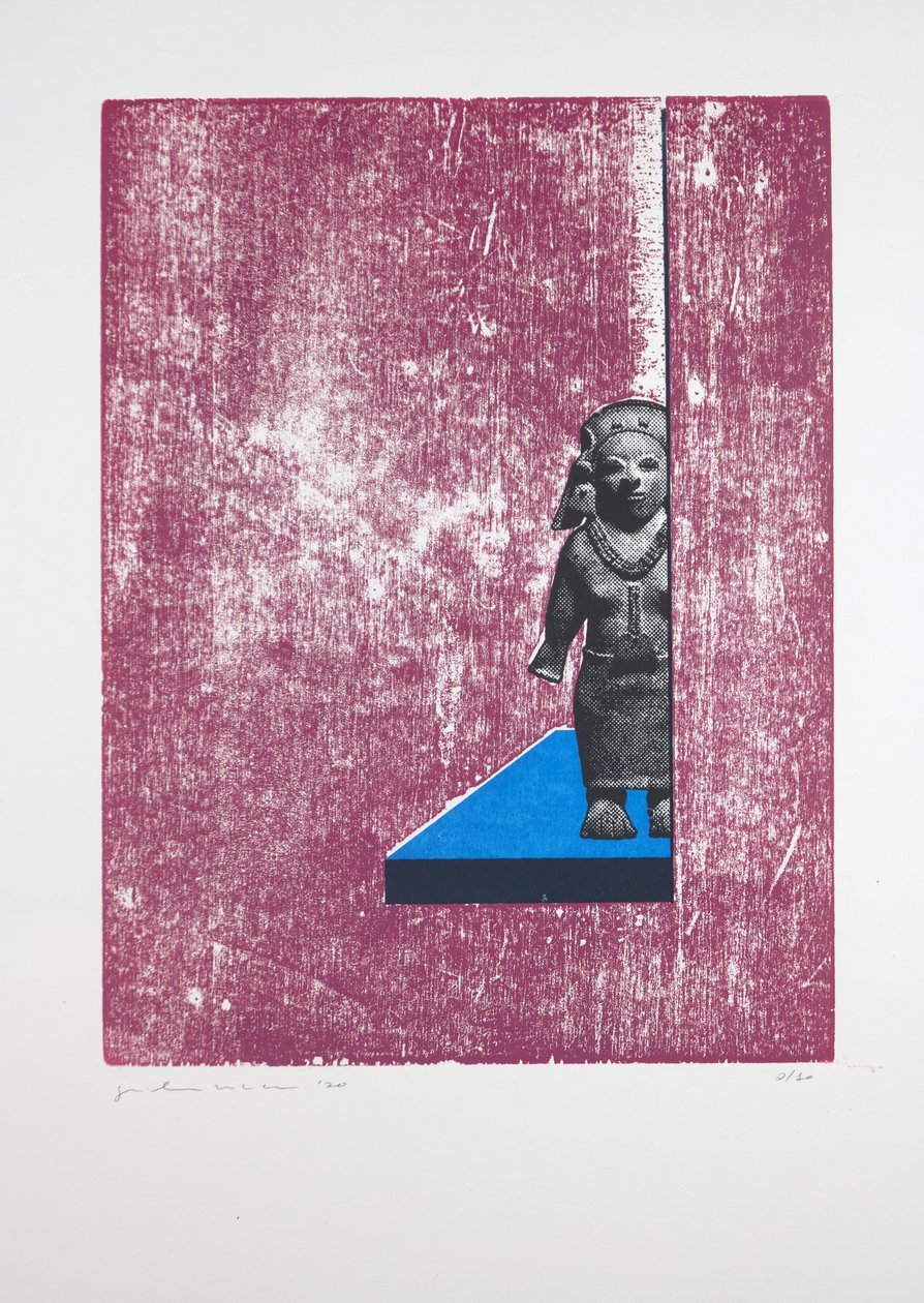 Görünmez Oda Nº1, 2019 (gravür ve serigrafi) by Guilherme Pontes