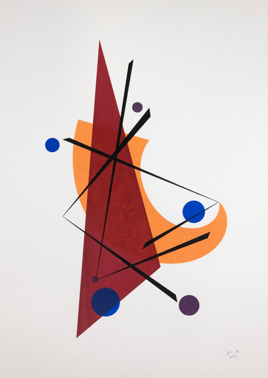 Hareket Nº5, 2019 (serigrafi) by Guilherme Pontes