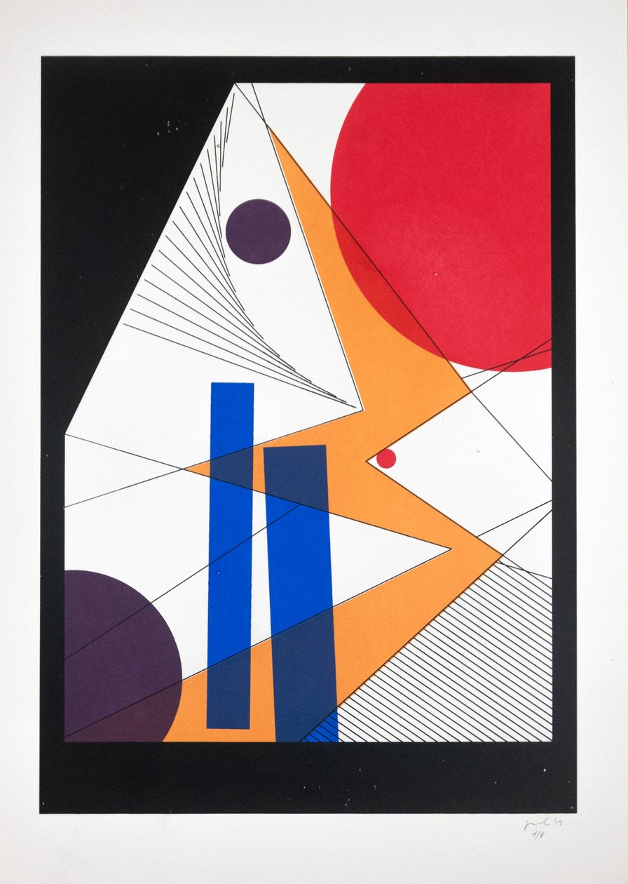 Hareket Nº6, 2019 (serigrafi) by Guilherme Pontes