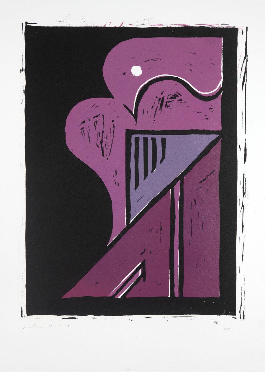 Bir Balerin Portresi Nº2, 2019 (linocut) by Guilherme Pontes