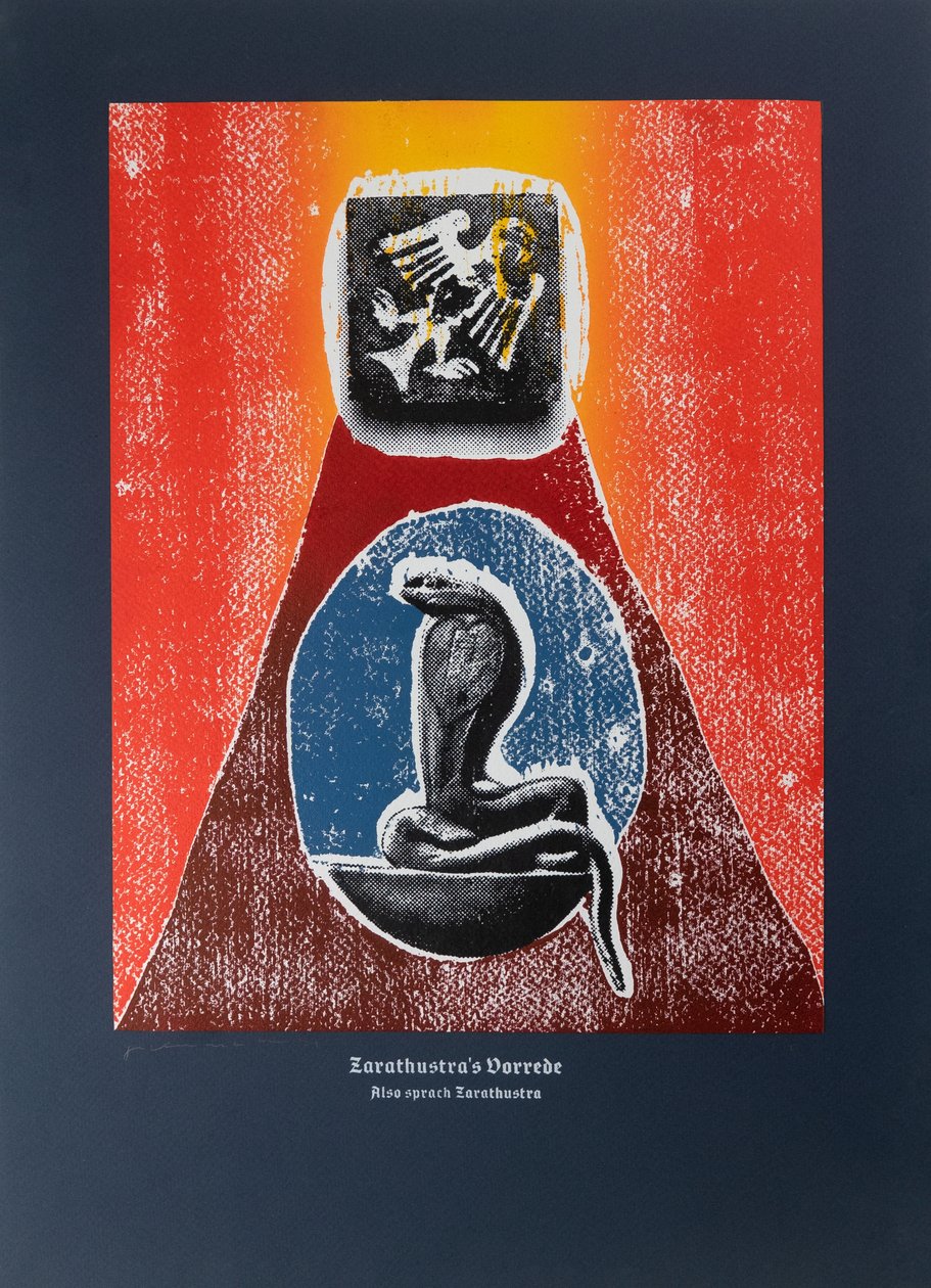 Prolog, Böyle Buyurdu Zerdüşt, 2022 (gravür ve serigrafi) by Guilherme Pontes