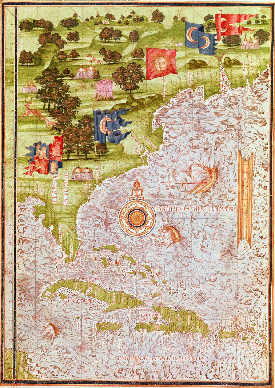 F.52v Florida ve Antiller Haritası, 