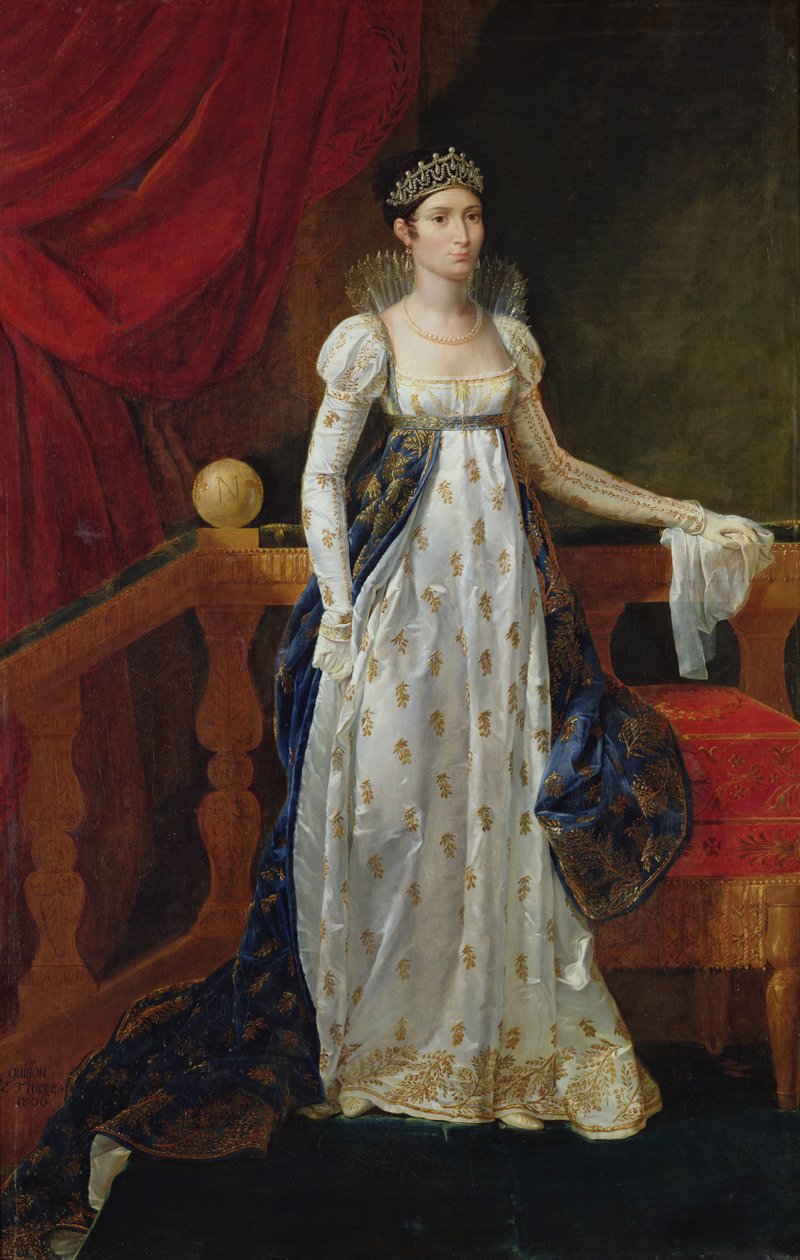Elisa Bonaparte (1777-1820) Prenses Bacciochi, 1806 by Guillaume Guillon Lethière
