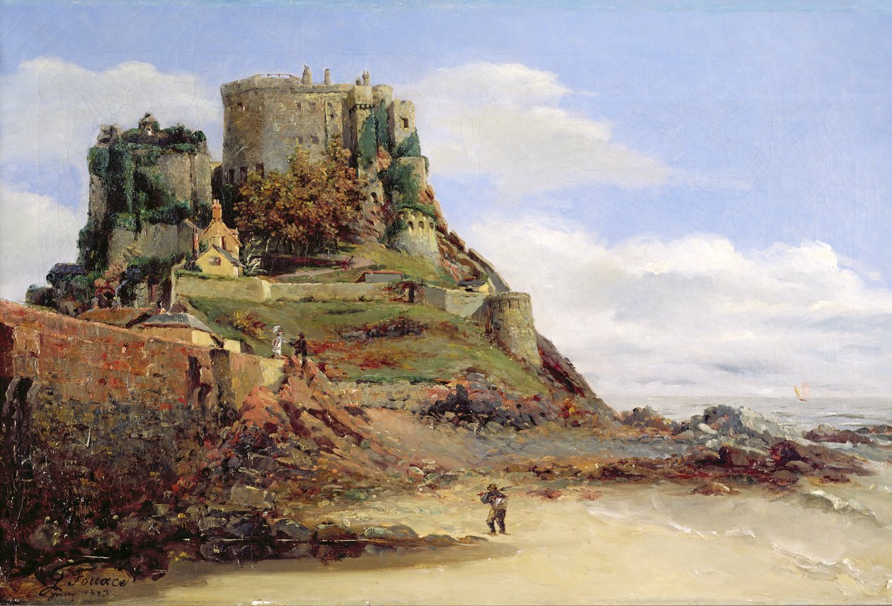 Jersey manzarası, 1883 by Guillaume Romain Fouace