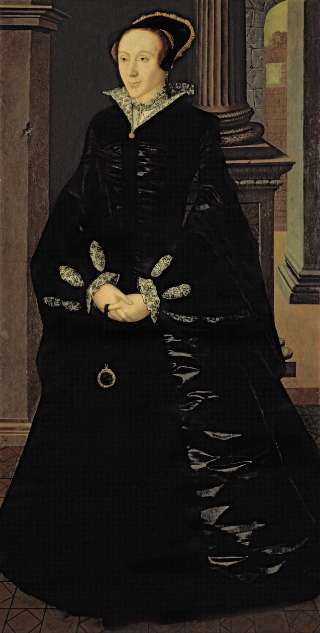 Siyah Giyen Bir Hanımefendinin Portresi, muhtemelen Lady Margaret Arundell, c.1553 by Guillaume Scrots