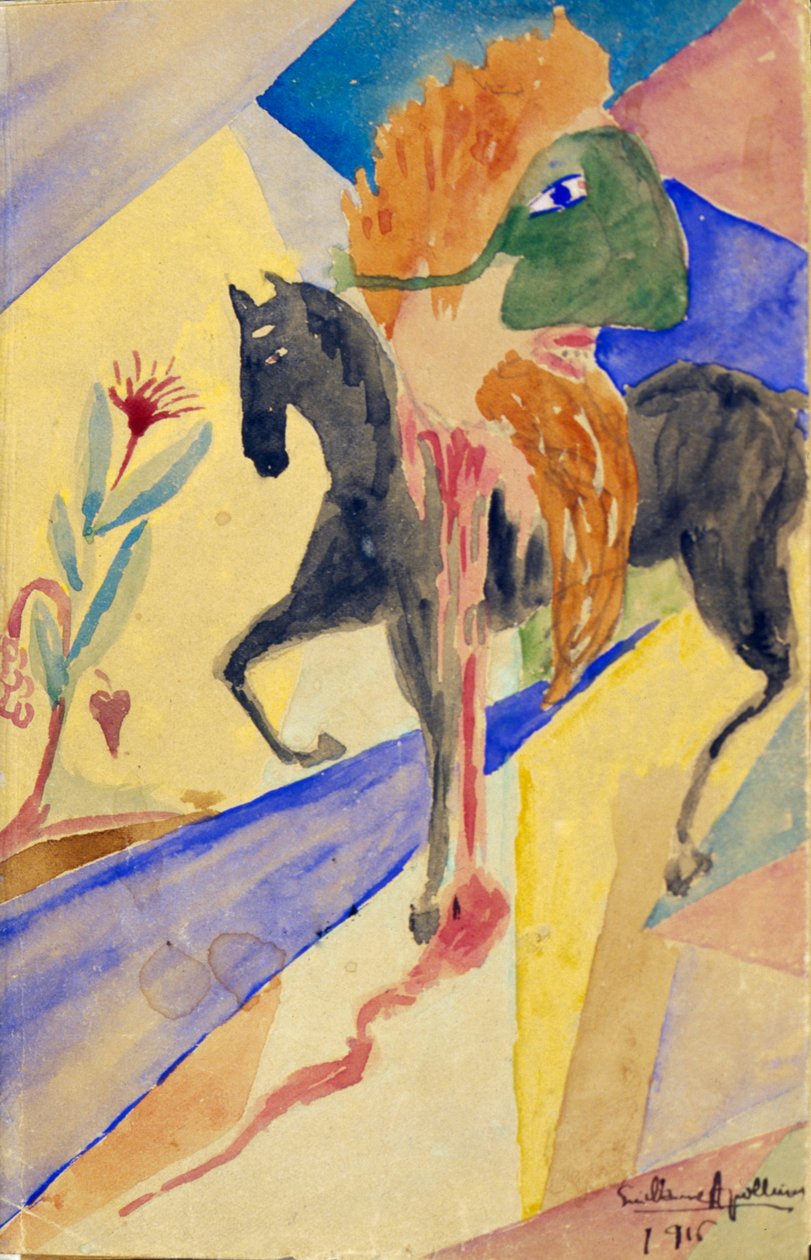 maskeli binici, 1915 by Guillaume Apollinaire