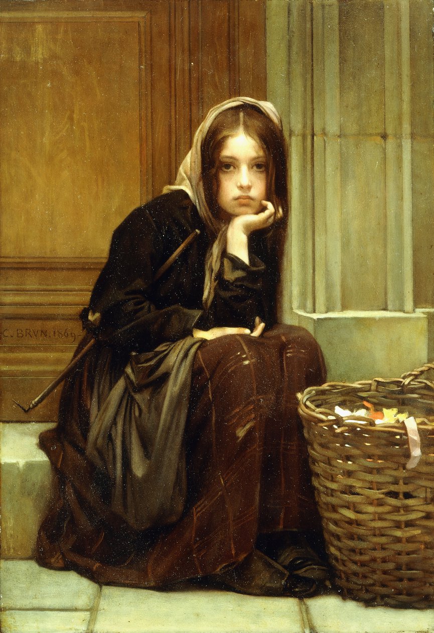 Kurdele Sepeti, 1869 by Guillaume Charles Brun