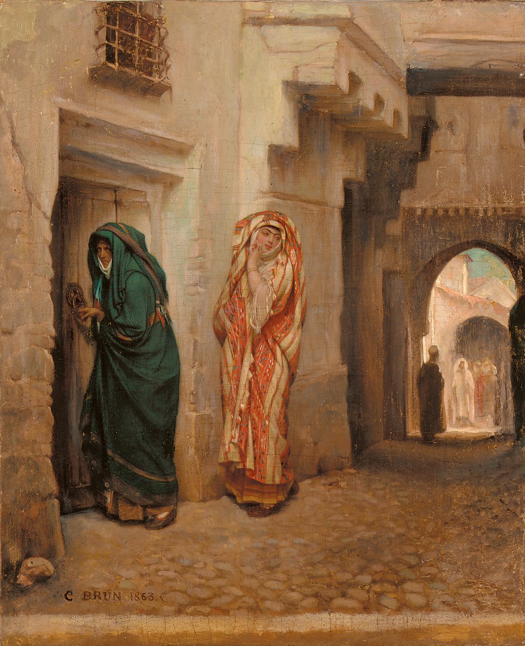 Gizli Bir Buluşma, 1863 by Guillaume Charles Brun
