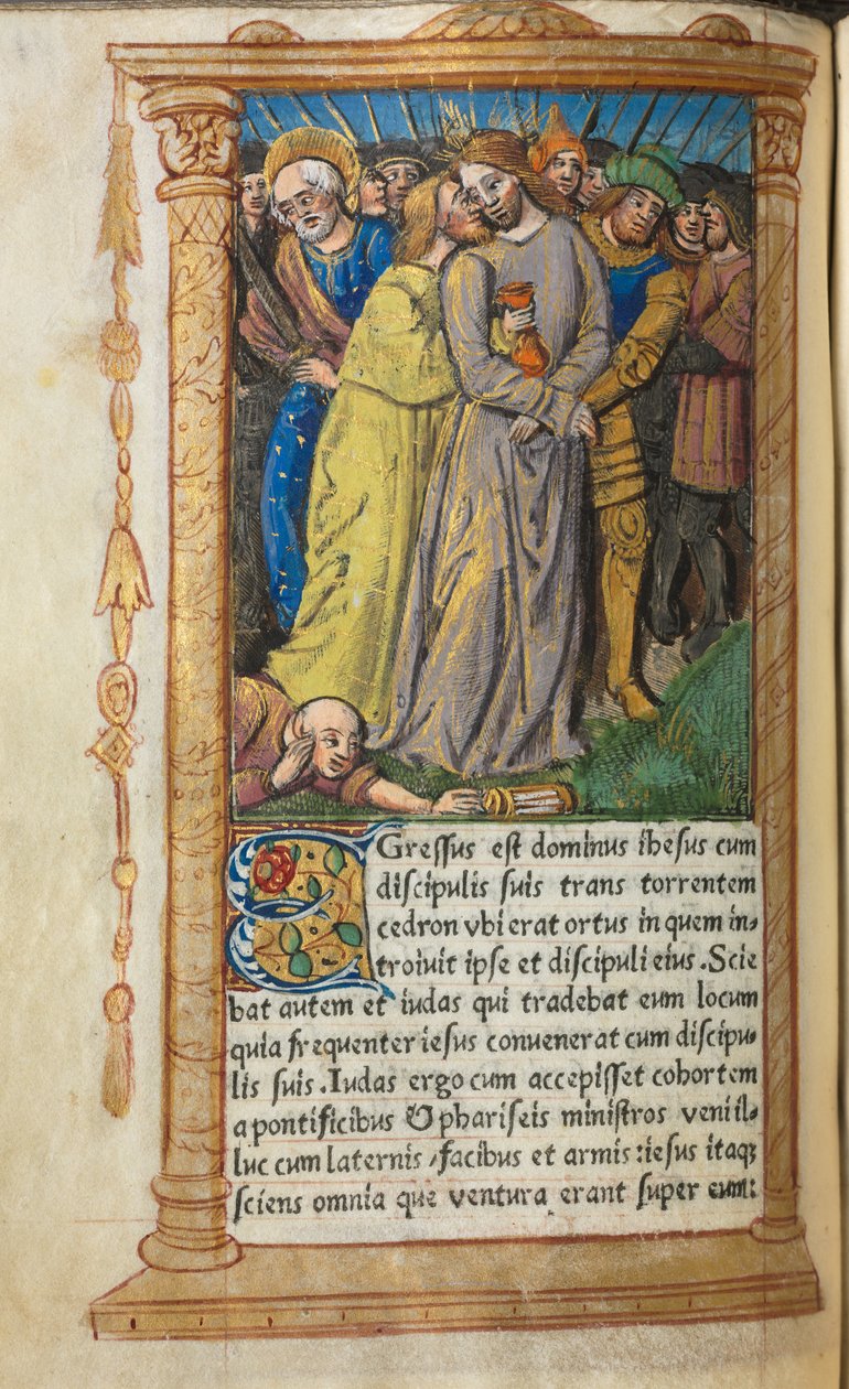 Roma Kullanım Saatleri Basılı Kitap: fol 20v, Gethsemane