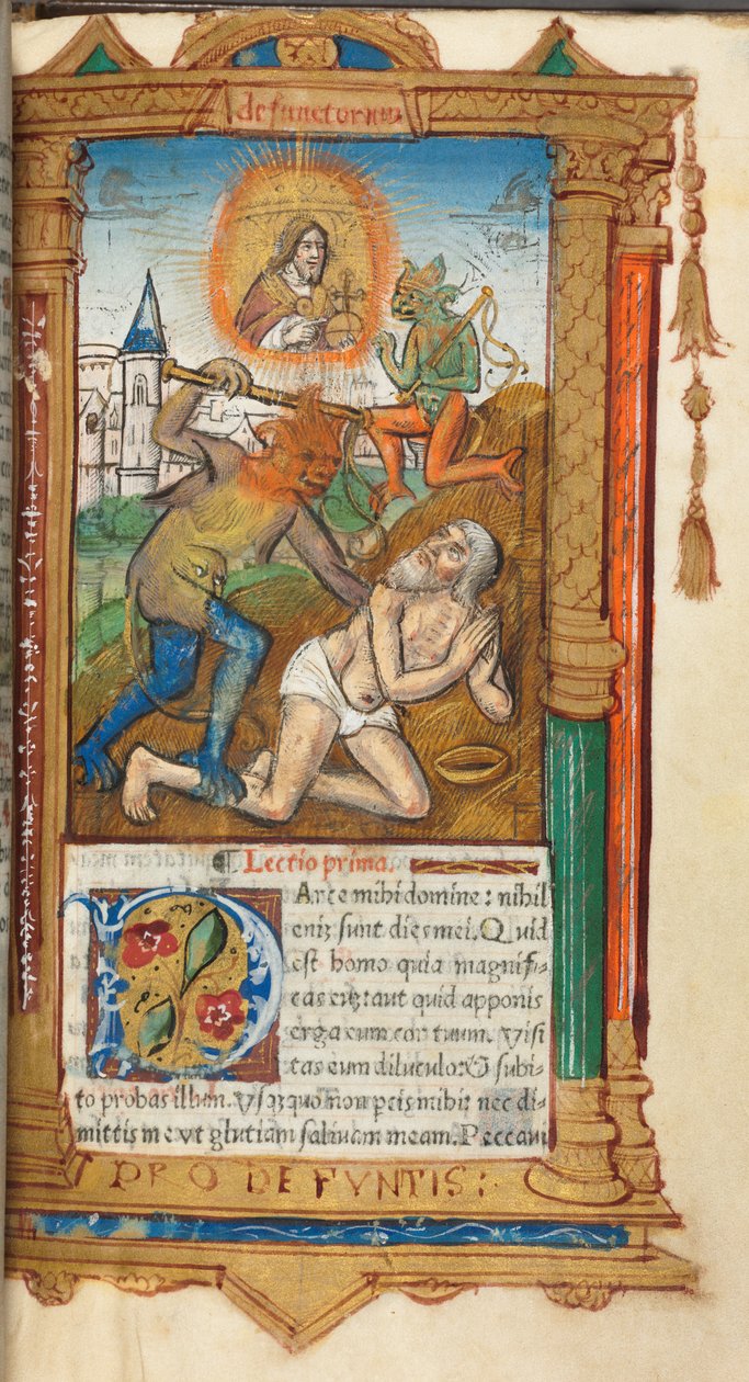 Roma Kullanım Saatleri Basılı Kitap: fol, 78r, Job, 1510. by Guillaume Le Rouge