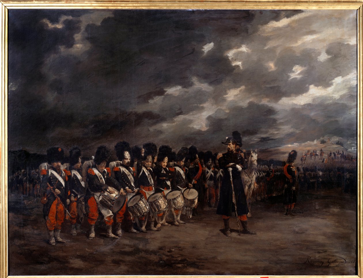 İmparatorluk Muhafızlarının davulları - Guillaume Regamey (1837-1875) tarafından yapılan resim by Guillaume Regamey