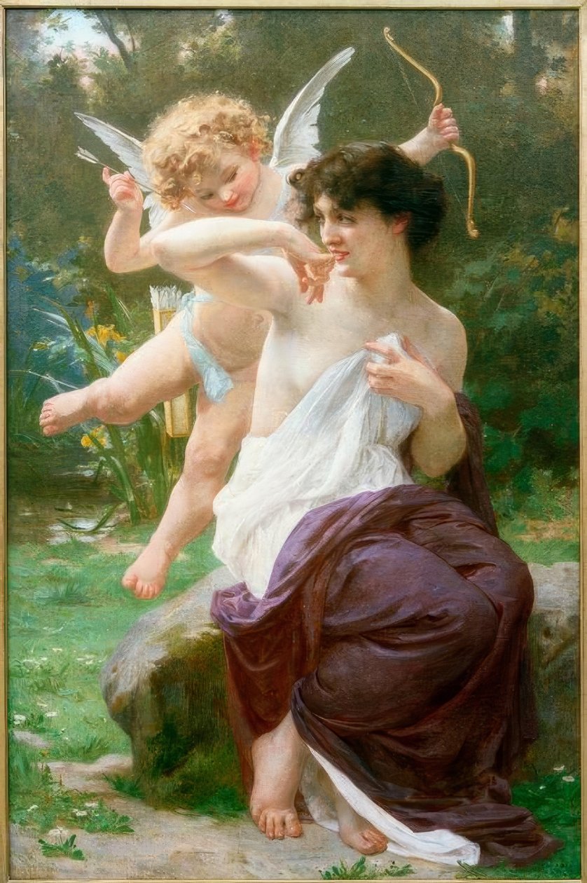 Venüs mit Amorette by Guillaume Seignac