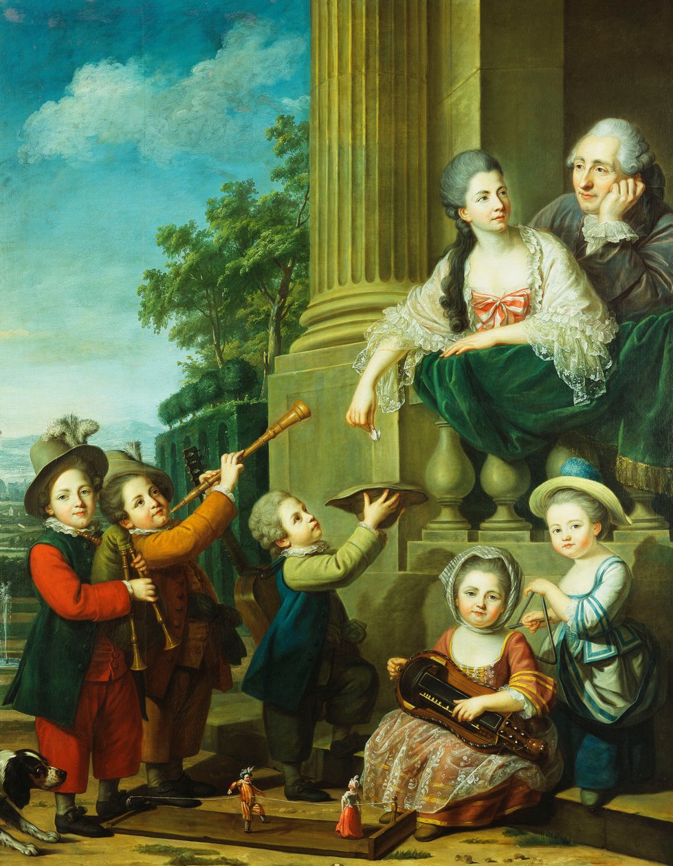 Perceval Ailesinin Bir Grup Portresi by Guillaume Voiriot