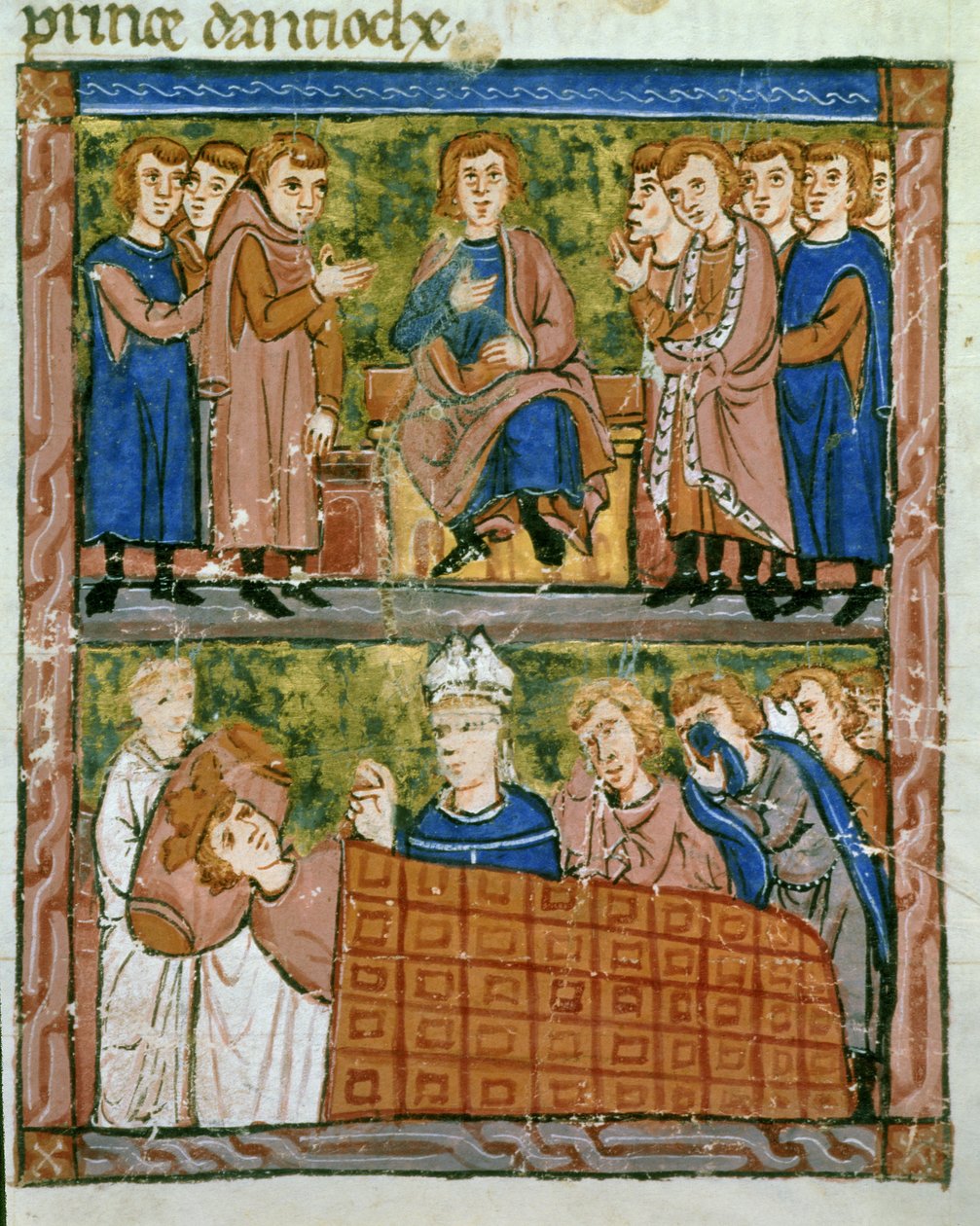 Haç Şefleri Konseyi ve Hainaut Kontu Baudoin'in Ölümü by Guillaume de Tyr