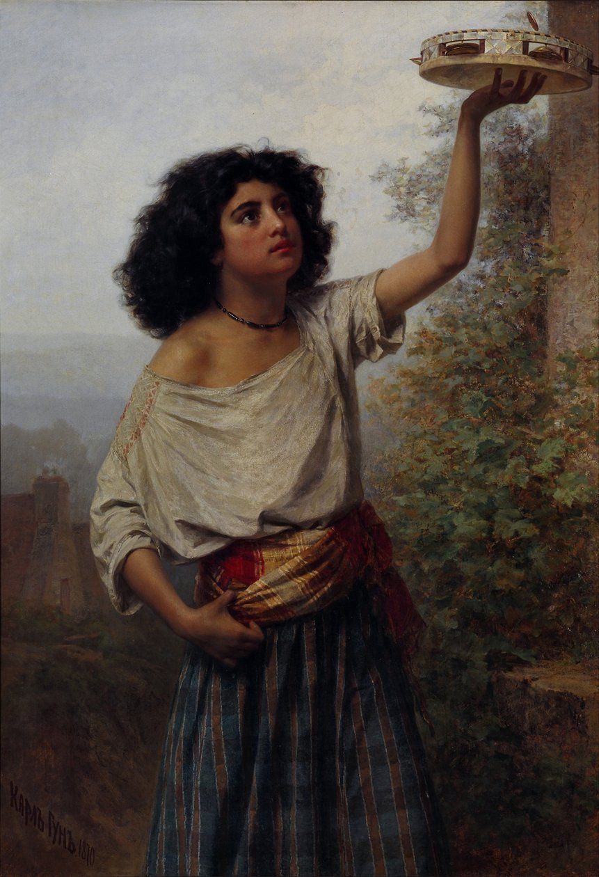 Genç Çingene Kadın, 1870 by Gun