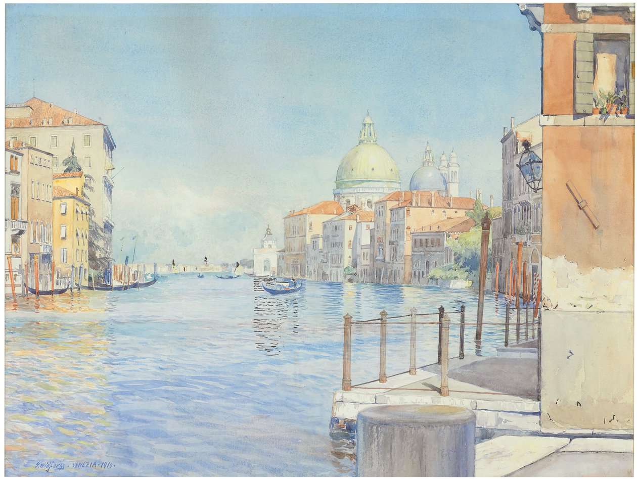 Büyük Kanal, Venedik, Santa Maria della Salute ile by Gunnar Widforss