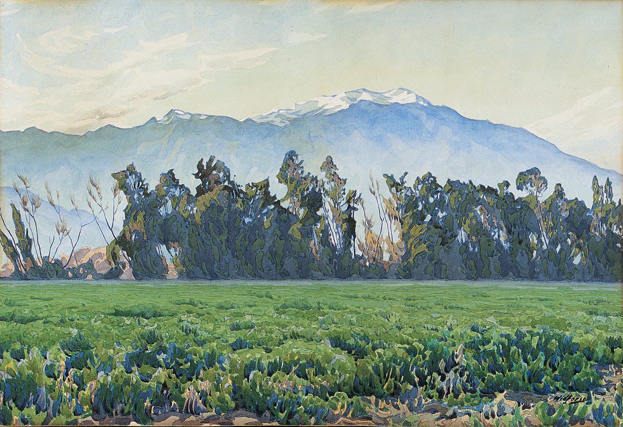 Sierra Nevada Dağları (kağıt üzerinde w/c) by Gunnar Widforss
