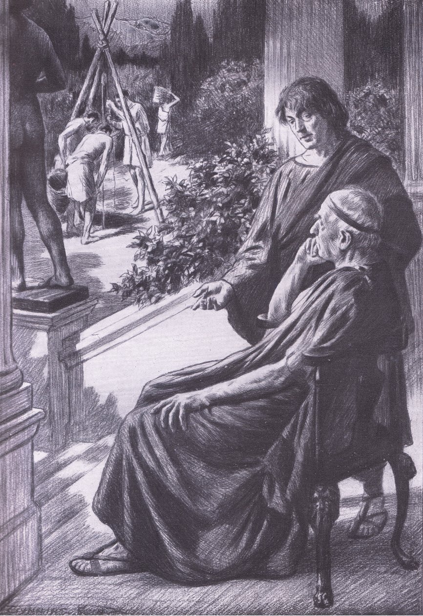 Demetrius zor bir sorunu çözüyor, Bibbys Annual, 1916-1917 by Gunning King