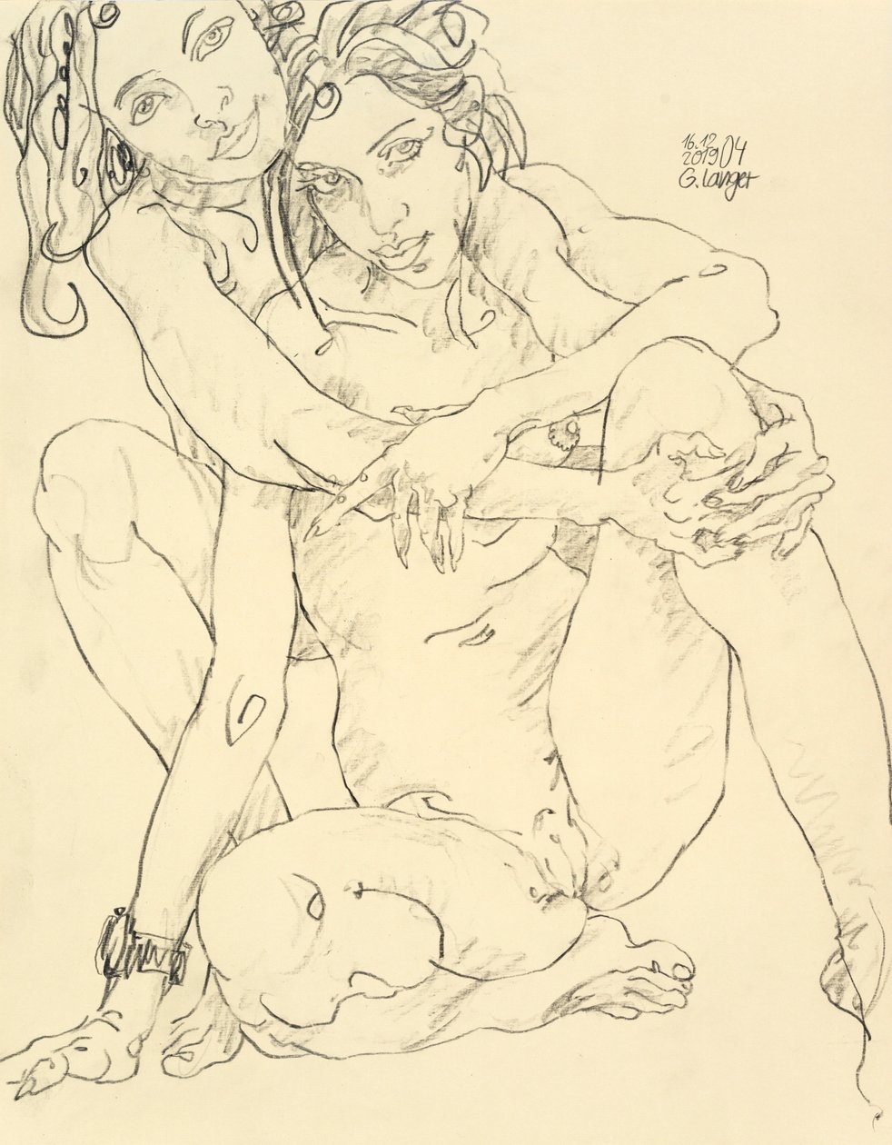 Kadın çıplak, harika zaman by Gunter Langer