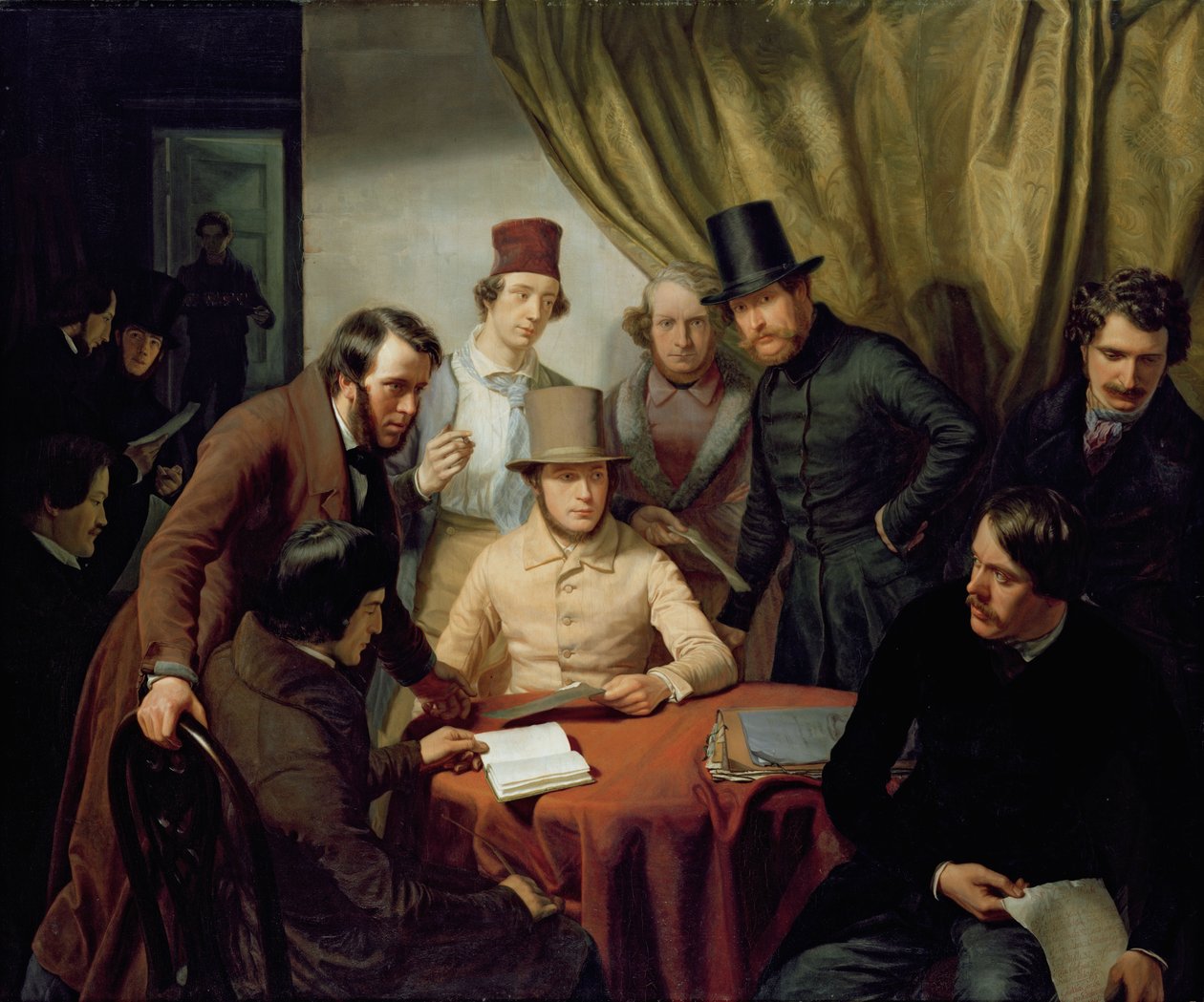 Hamburg Sanatçılar Kulübü Üyeleri, 1840 by Gunther Gensler