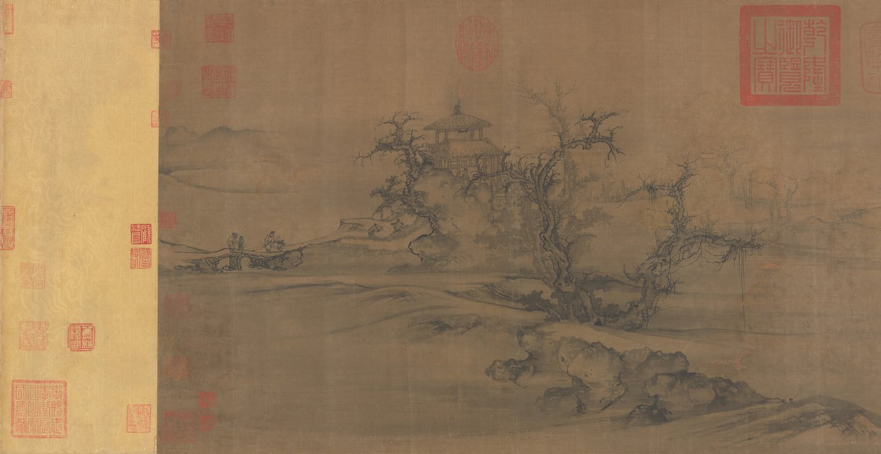 Yaşlı Ağaçlar, Seviye Mesafesi, yakl. 1080. by Guo Xi