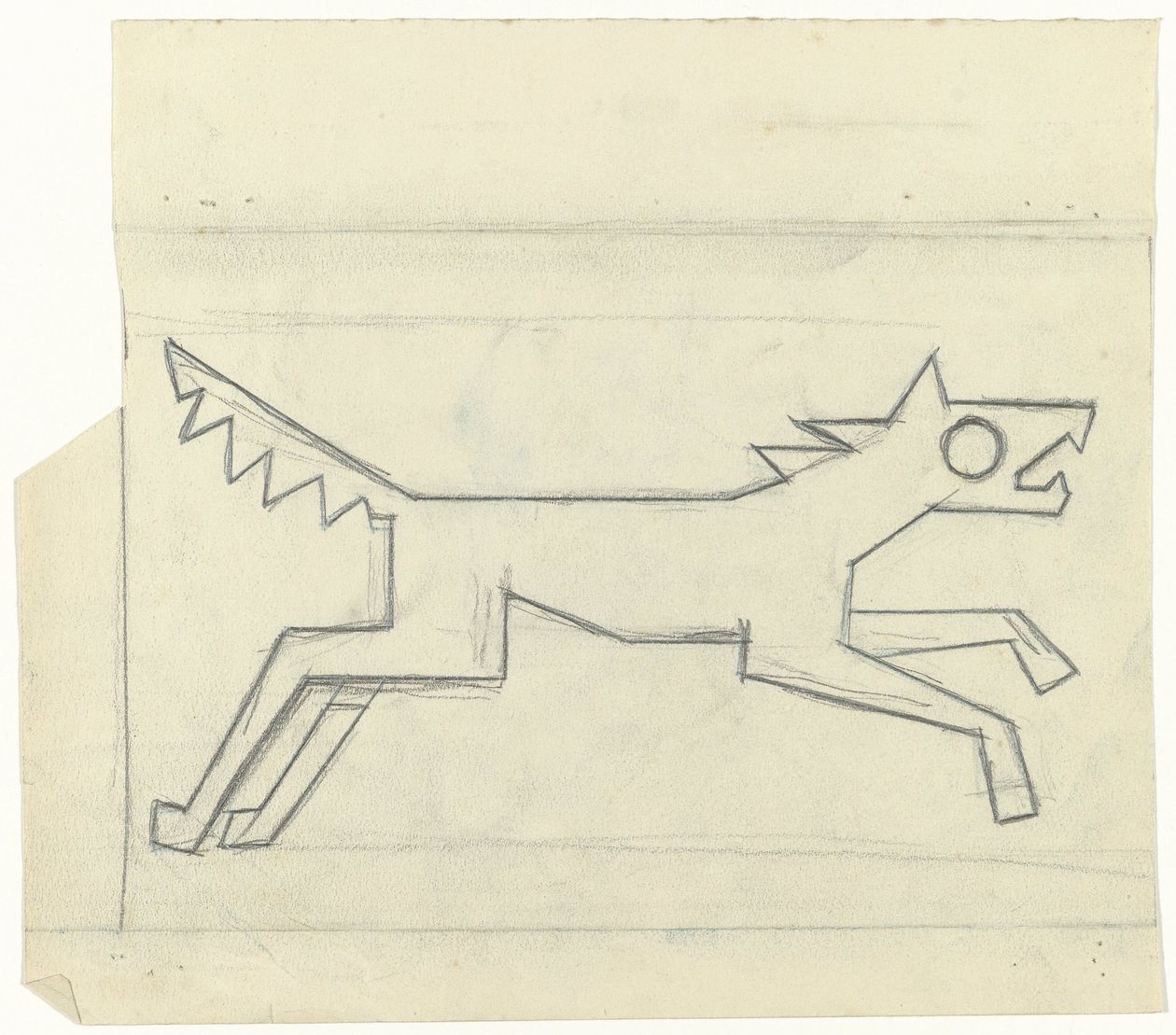 Sağa koşan köpek by Gust van de Wall Perné