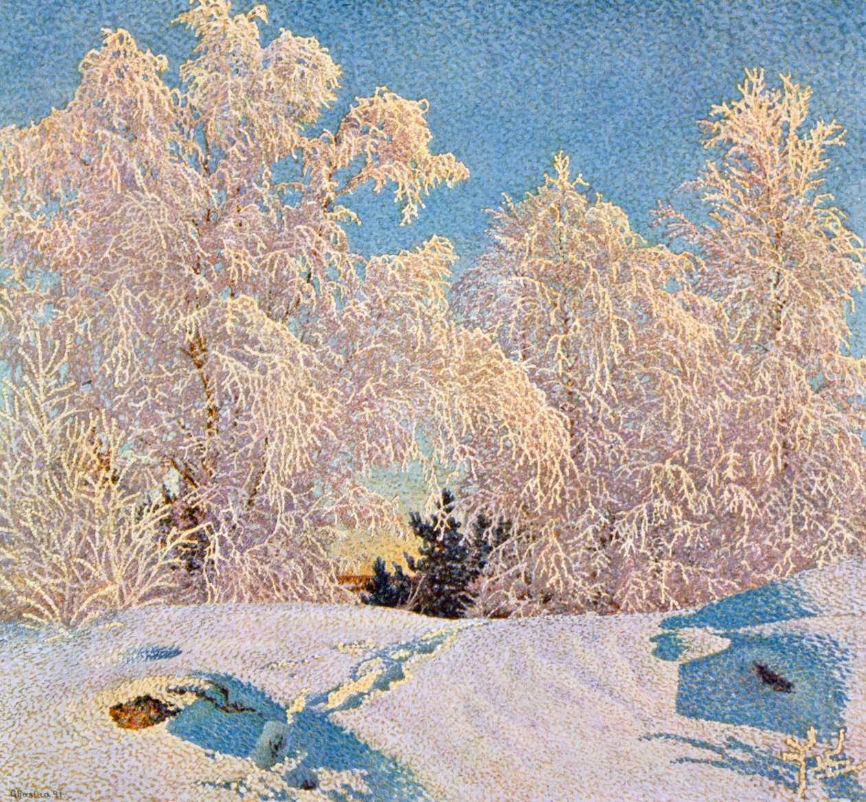 Güneşte Don by Gustaf Edolf Fjaestad