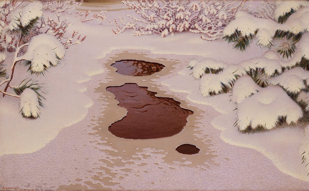 Kışın Bahar. by Gustaf Fjaestad