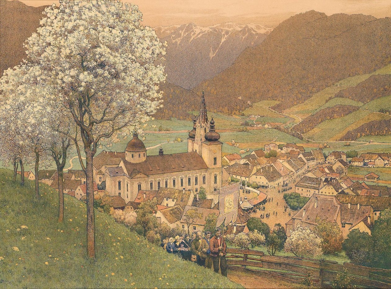 Mariazell yakınlarındaki alayı by Gustav Jahn
