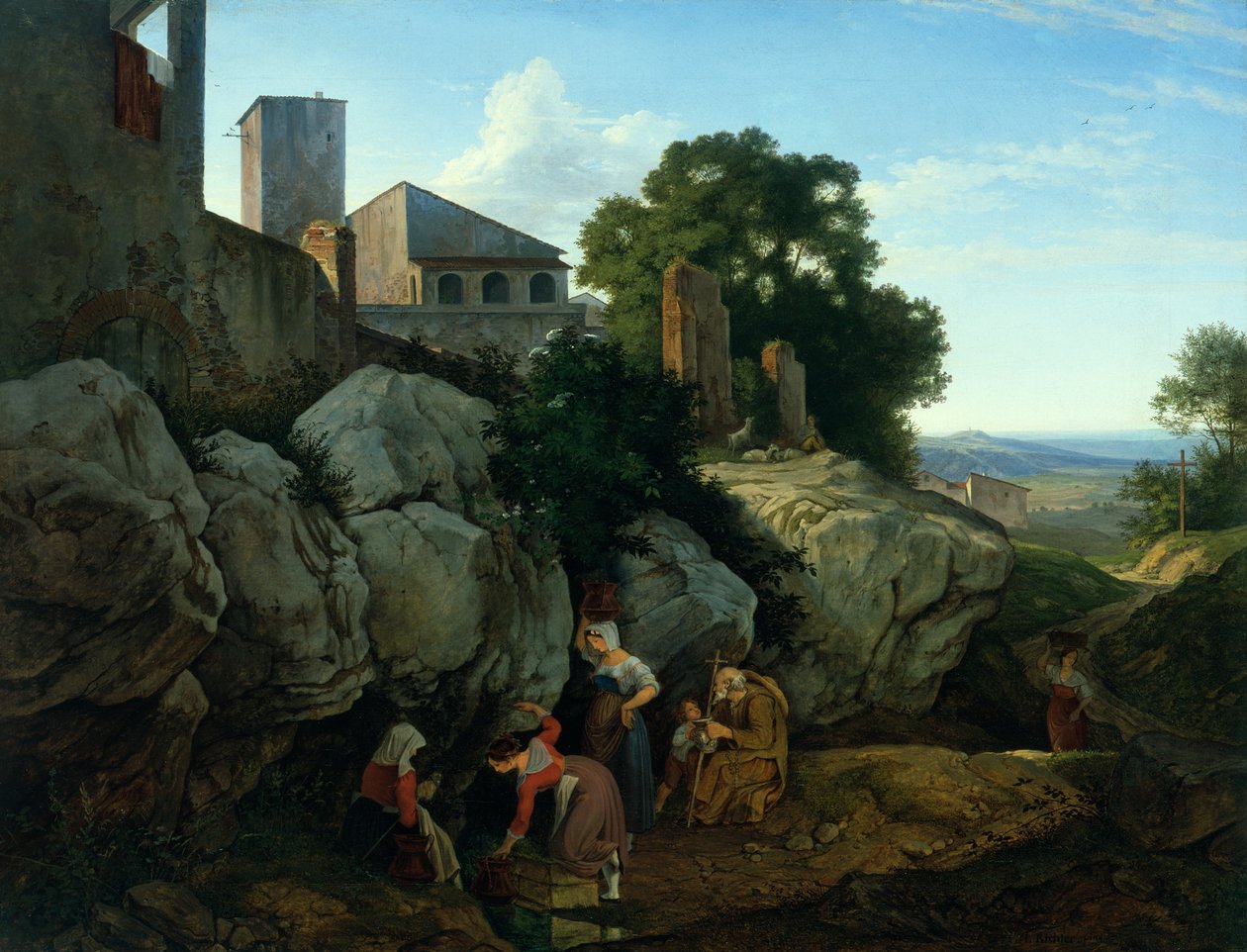 Ariccia (Sabah) by Gustav Karl Ludwig Richter