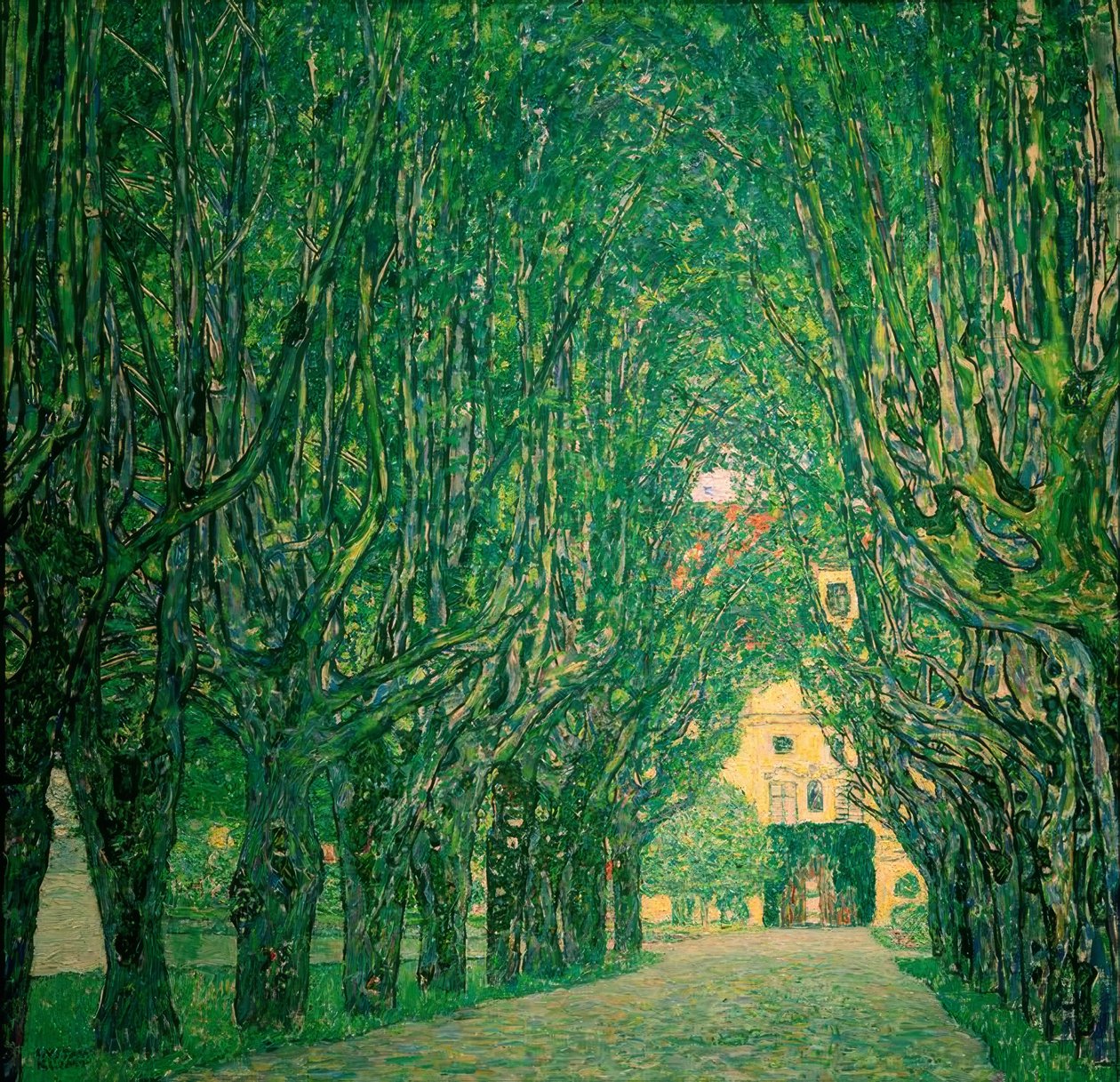 Schloss Kammer parkındaki cadde by Gustav Klimt