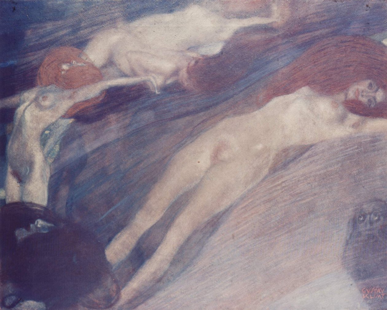 Hareketli su by Gustav Klimt