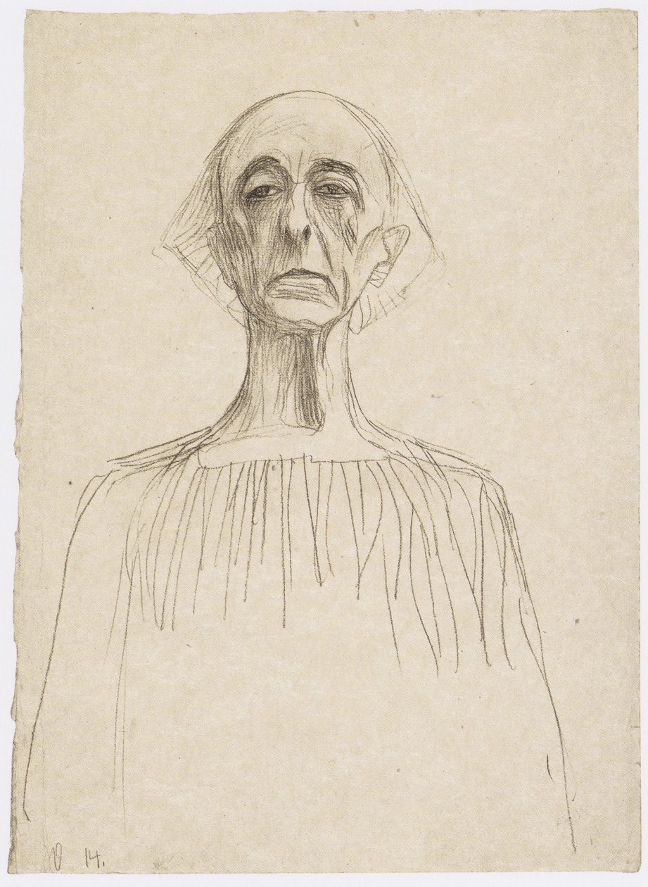 Önden bir adamın yarım boy portresi by Gustav Klimt