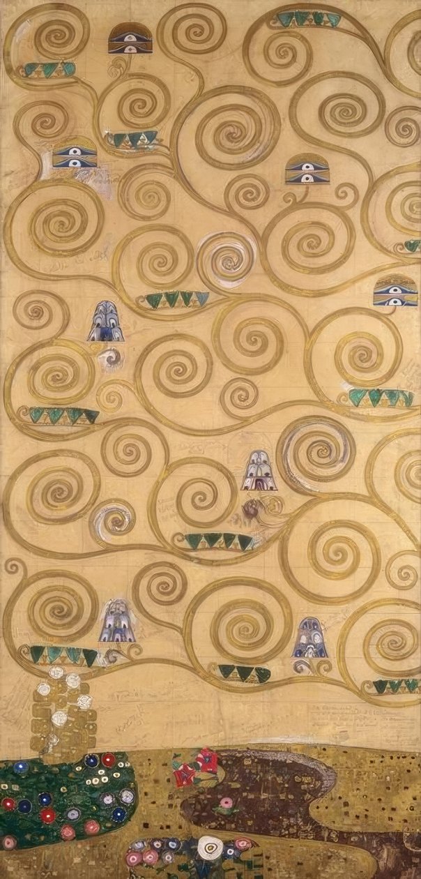 Hayat ağacı (sol dış kısım) by Gustav Klimt