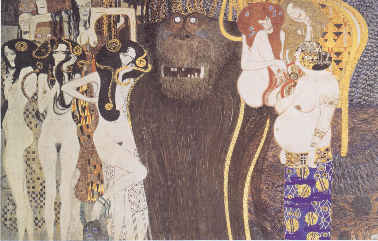 düşman kuvvetleri by Gustav Klimt