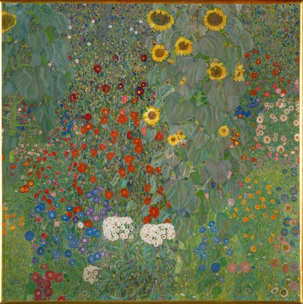 Ayçiçeği ile bahçe by Gustav Klimt