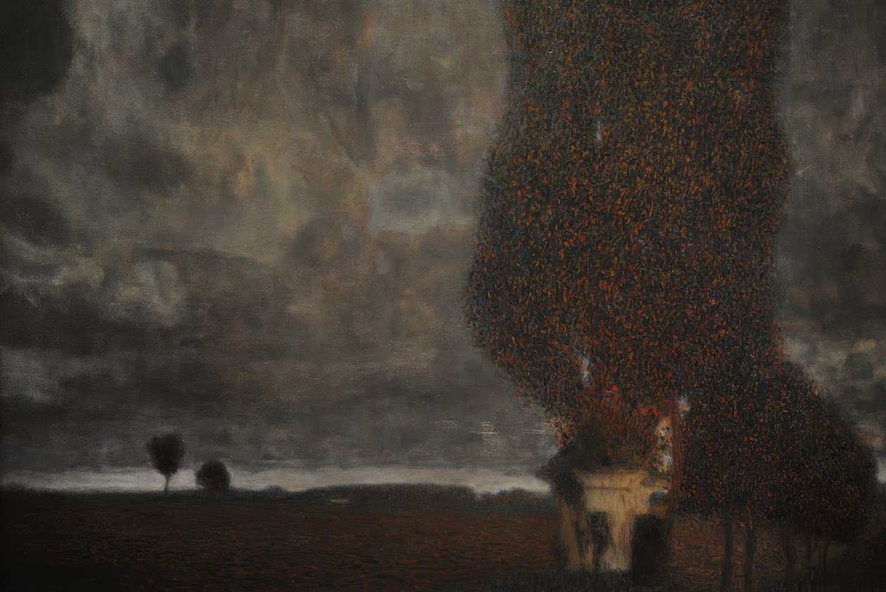 Gustav Klimt (1862-1918). Avusturyalı Sembolist ressam. Yaklaşan Fırtına (Büyük Kavak II), 1903. Tuval üzerine yağlı boya. Leopold Müzesi. Viyana, Avusturya. by Gustav Klimt