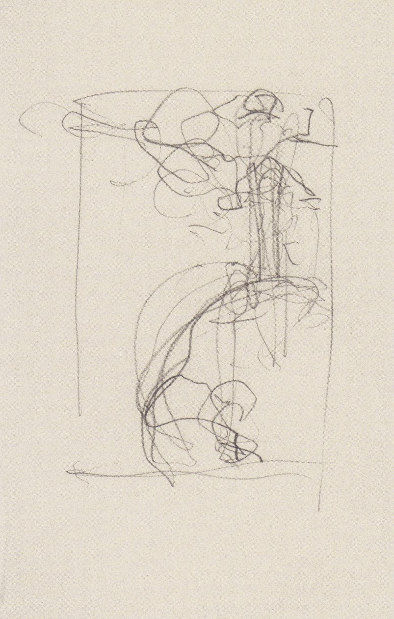 Justitia kılıcını yüksek bir konumdan çekmiş by Gustav Klimt